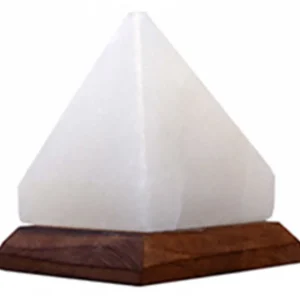 White Salt Pyramid Shape USB Lamp