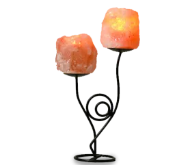 Double Stand Iron Wrought Candle Holder